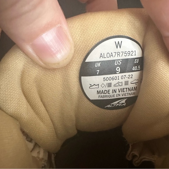 Altra Olympus 5 Hike Mid GTX GoreTex Sand Vibram Sol Hiking Boot Women Size 9 - Picture 8 of 8